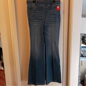 Spanx 1X Tall Flare Jeans in Vintage Indigo